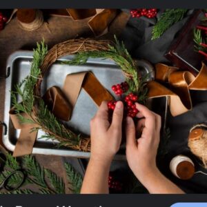 Sip and Wreath workshop